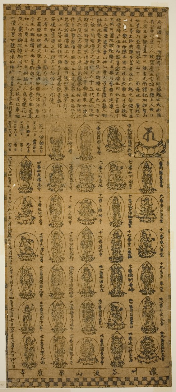 Charm fra Tanigumisan Kegonji-templet af Unknown artist