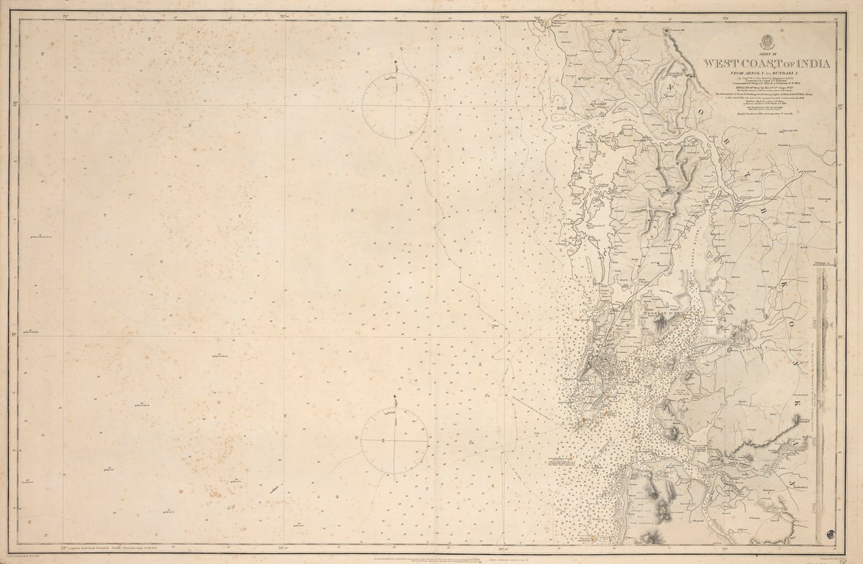 Kort over øen Arnola af Unknown artist