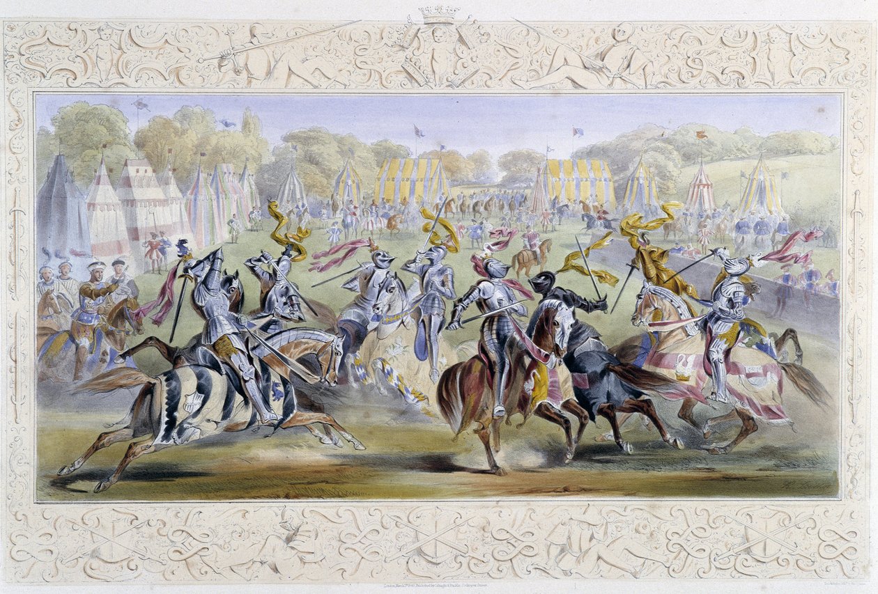 Chevaleresque Tournament - i "" Knight of England" af J. Whatman, red. T. M