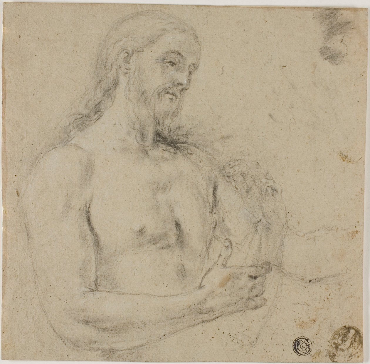 Kristus (øverste del af torsoen) af Unknown artist