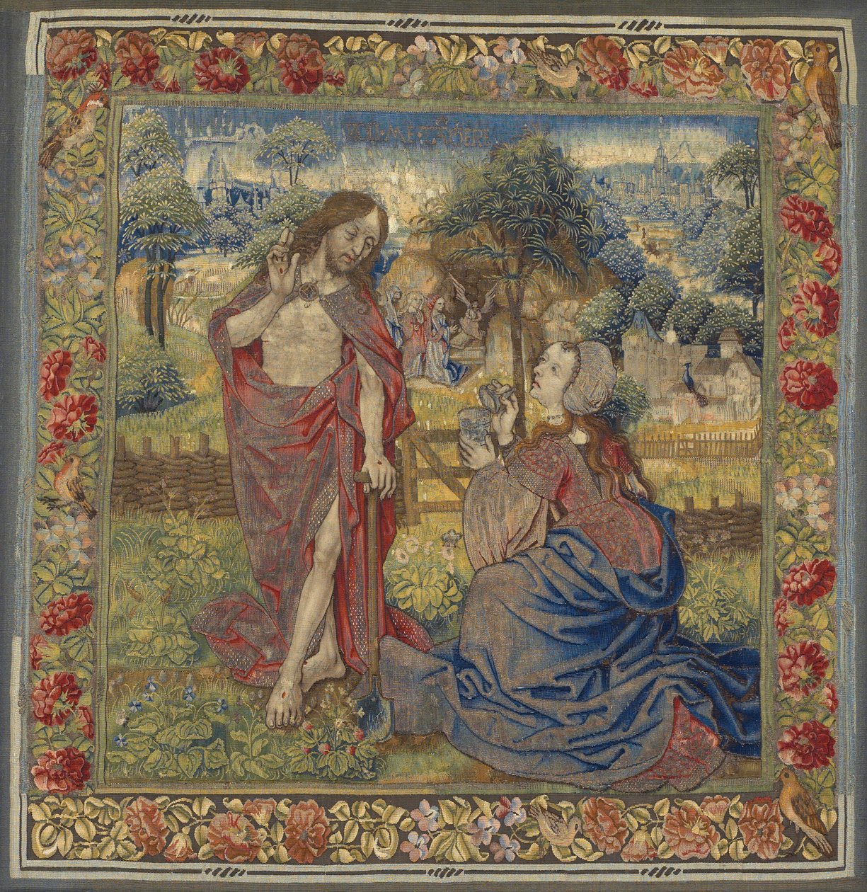 Kristus viser sig for Maria Magdalene ("Noli me tangere") af Unknown artist
