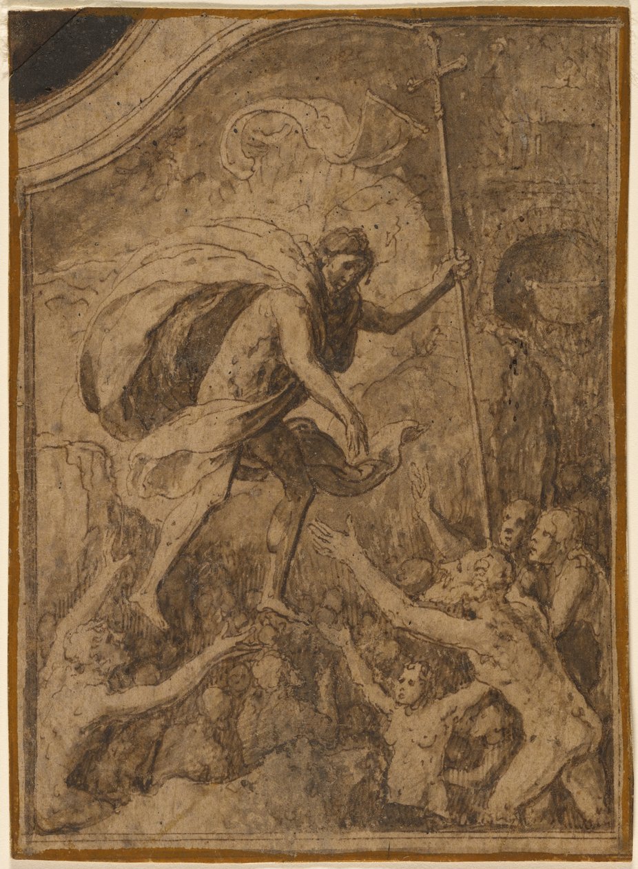 Kristus i Limbo af Unknown artist