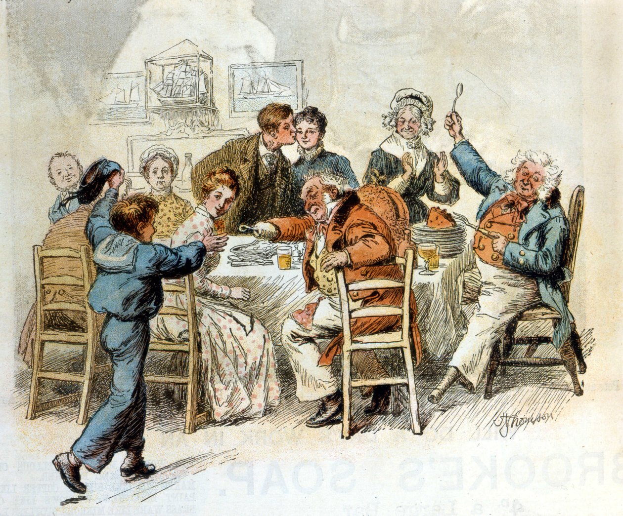 julefrokost af Unknown artist