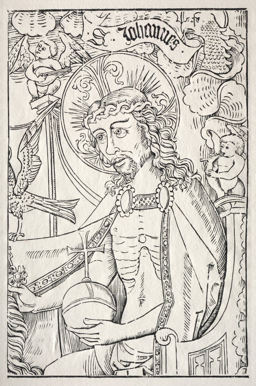 Kristus i halv længde af Unknown artist