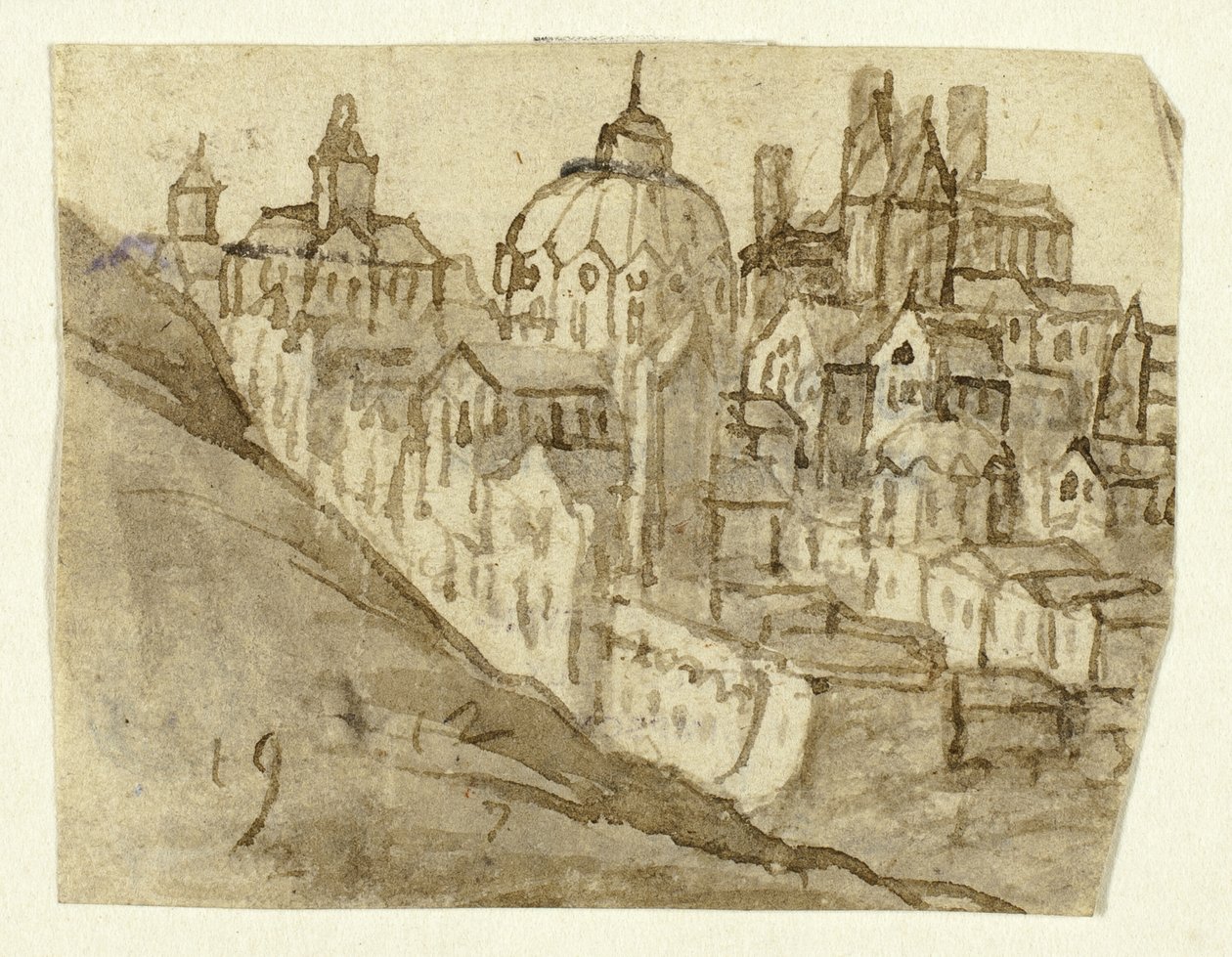 Citadel med Kuppel af Unknown artist