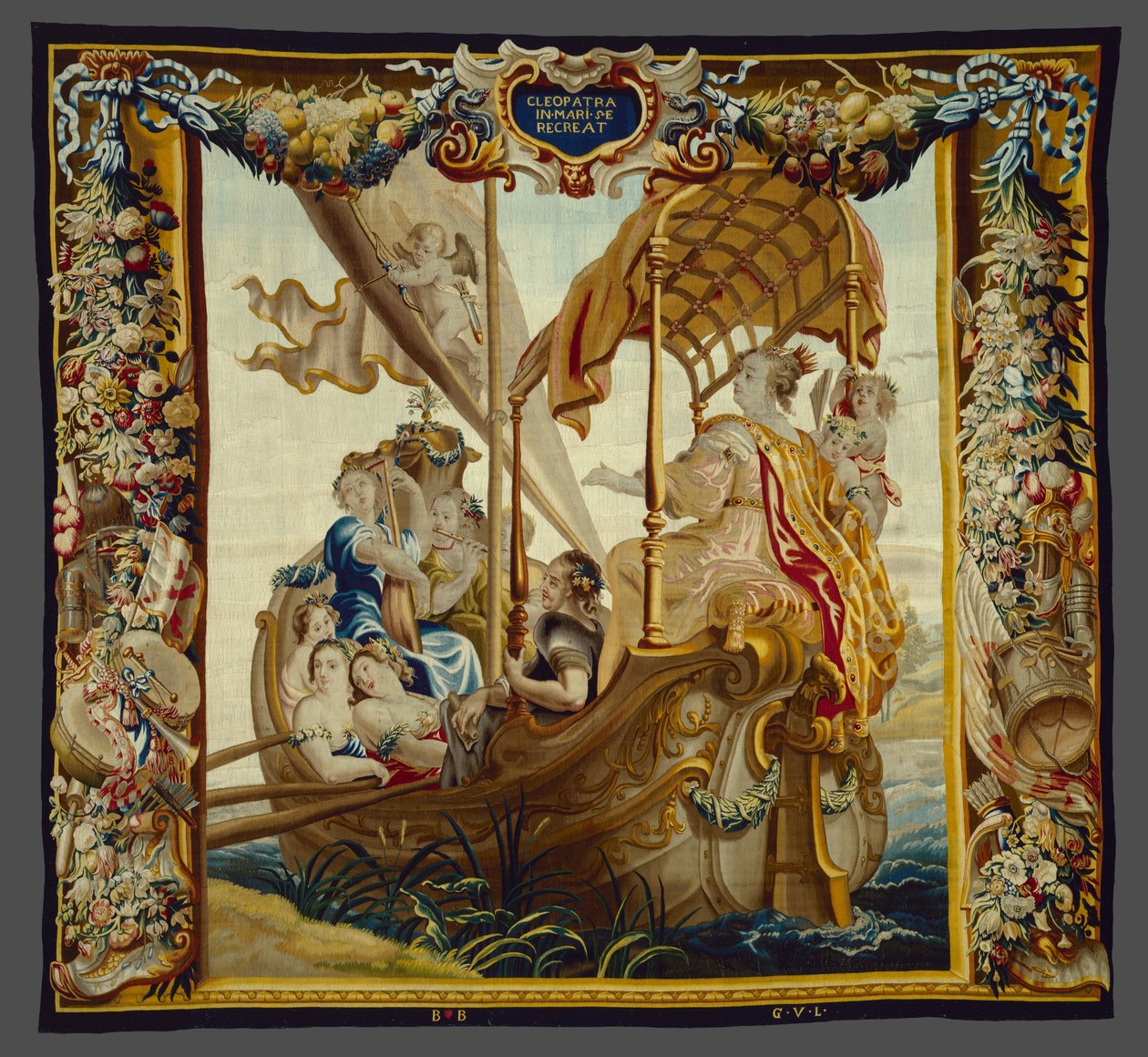 Kleopatra hygger sig til søs fra Historien om Kleopatra af Unknown artist