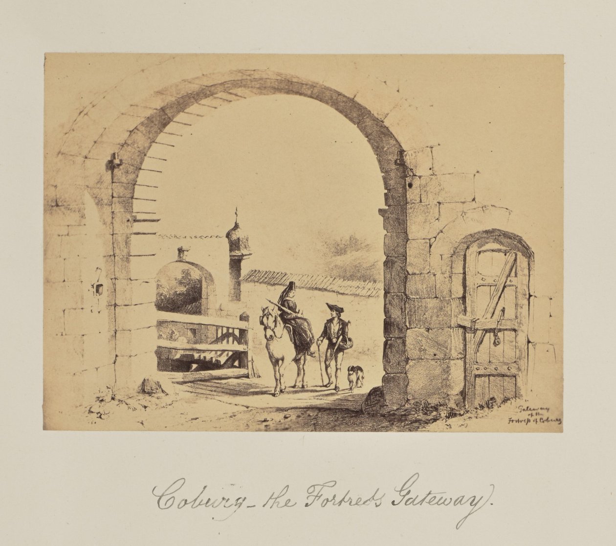 Coburg - porten til fæstningen. af Unknown artist