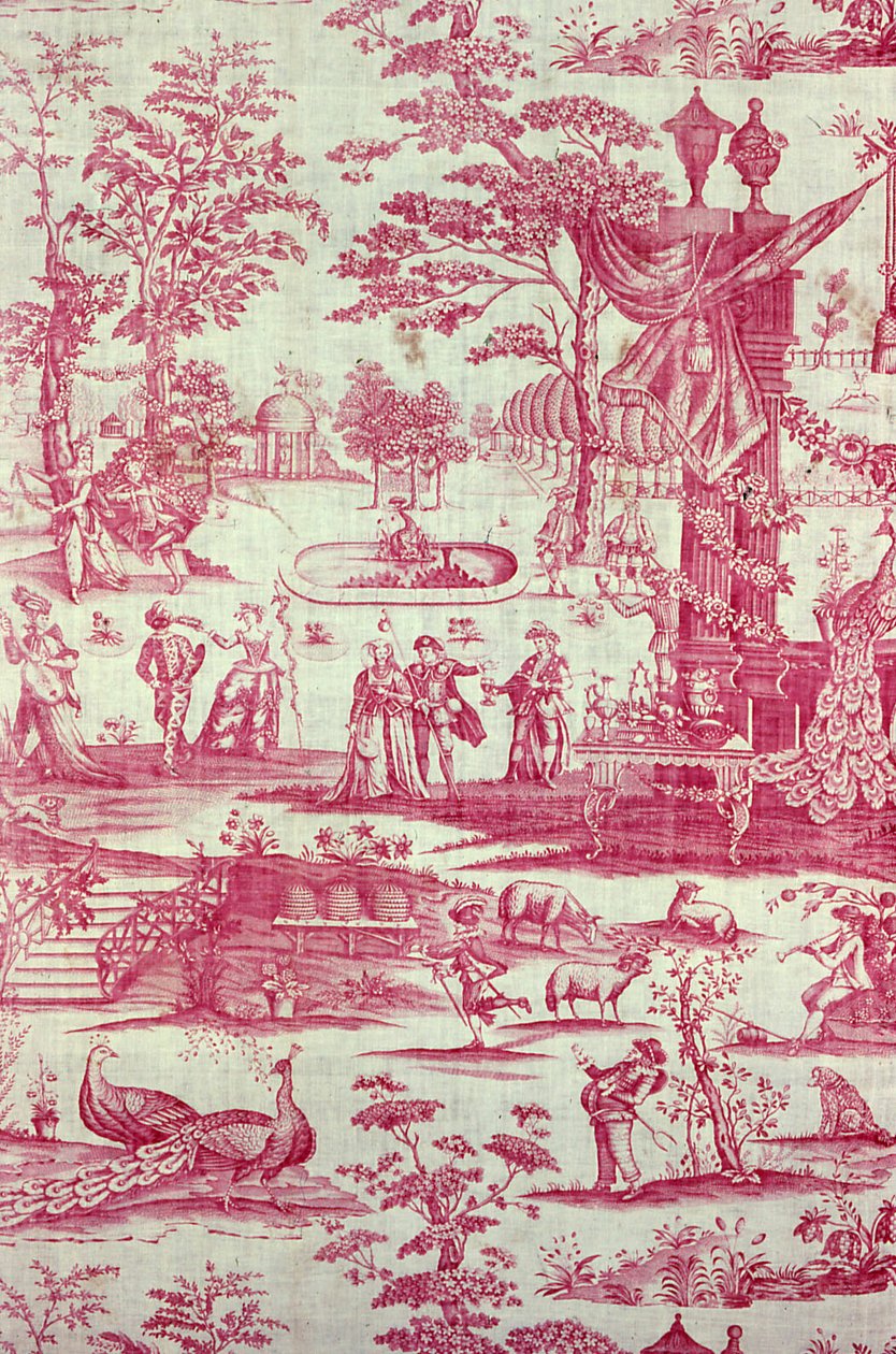Commedia del Arte (møbelstof) af Unknown artist