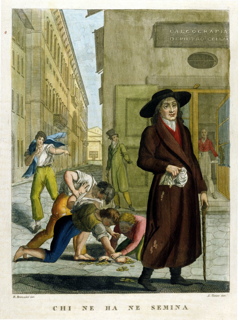Samling af ordsprog, stik fra slutningen af 1700-tallet af Unknown artist