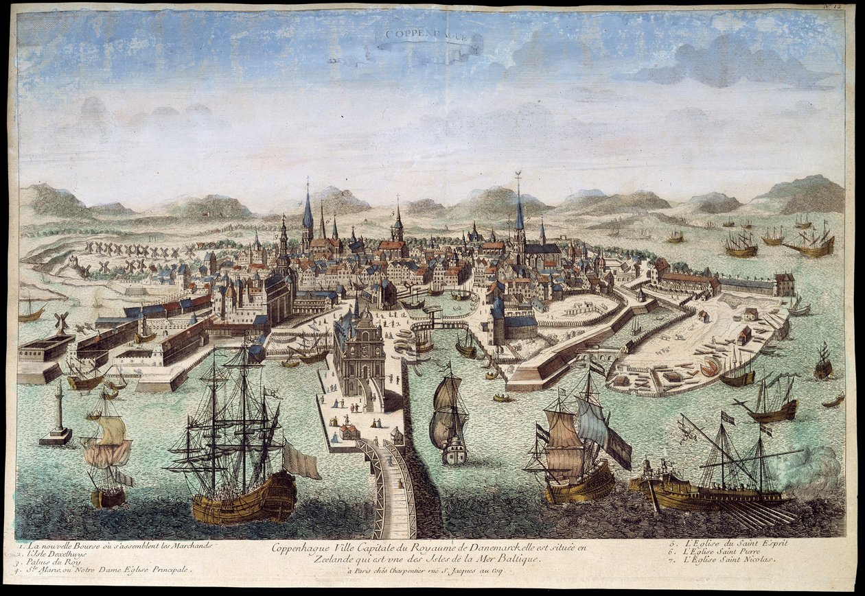 København, deb. 1700-tallet af Unknown artist