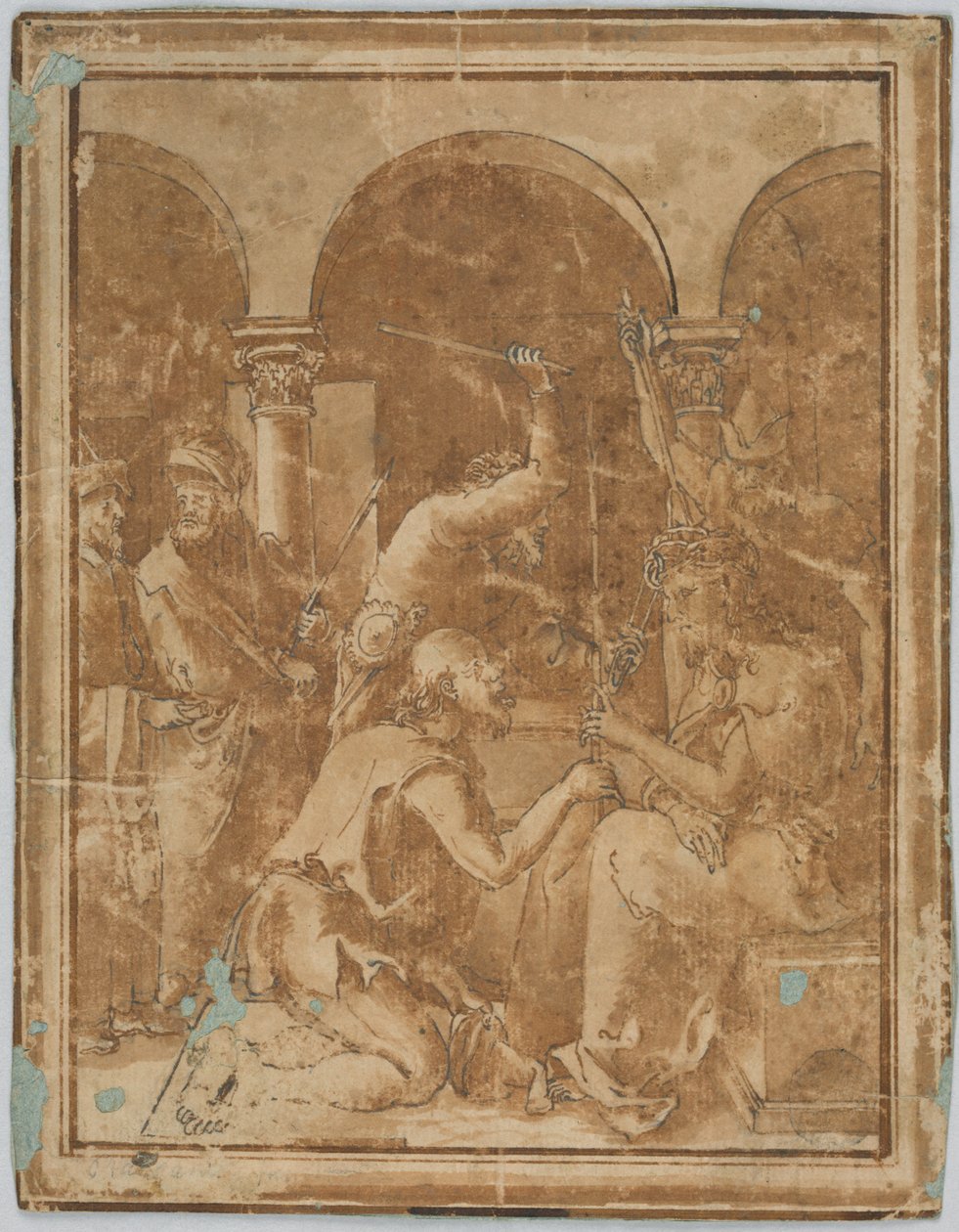 Kopi af Kroningen med tornene i den lille lidenskab af Albrecht Durer, udgivet i 1511 af Unknown artist