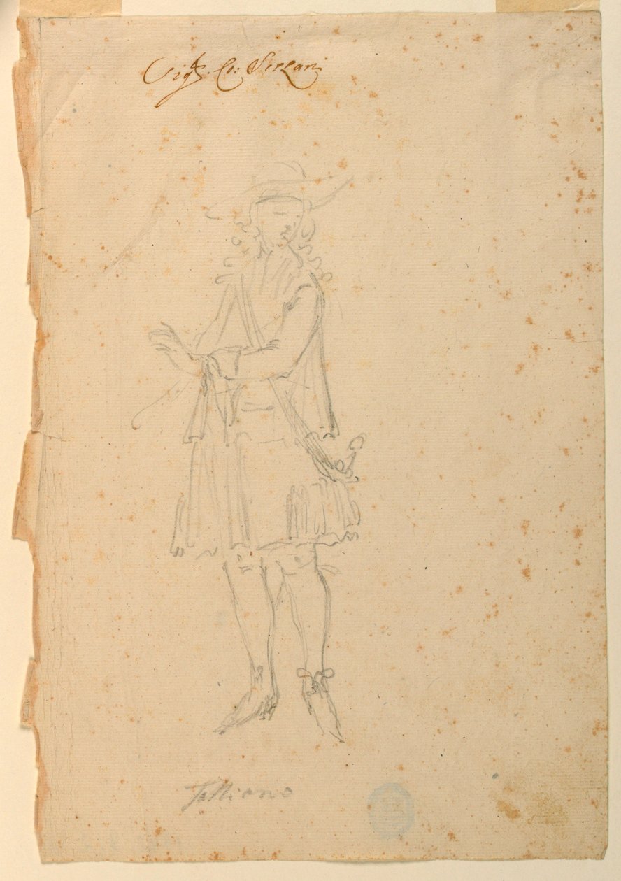 Kostumedesign: En verdensmand til en ballet af Unknown artist