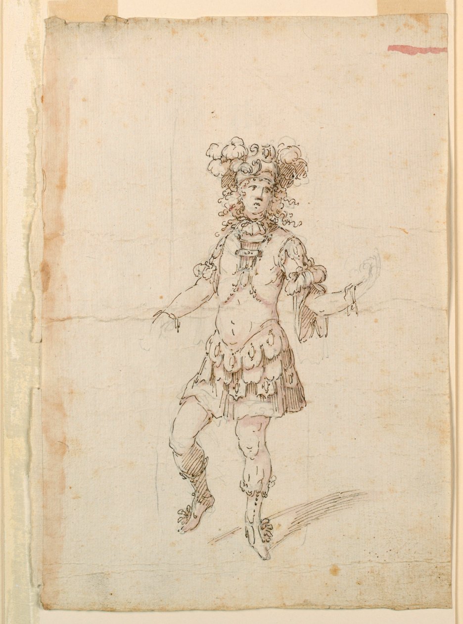 Kostumedesign: Mandlig danser til en ballet af Unknown artist