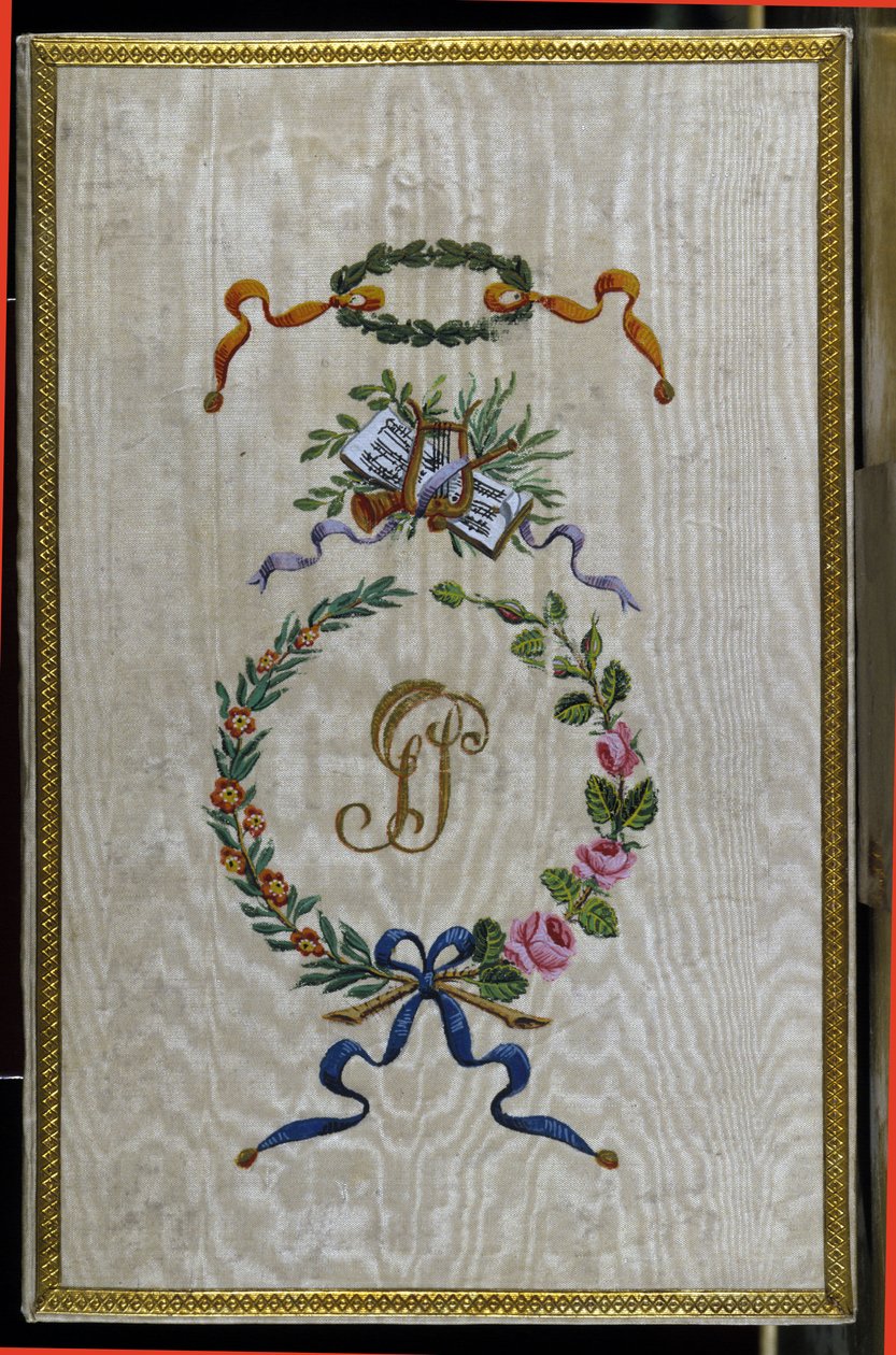 Cover af librettoen "" Medee a Corinthe"" af Giovanni Simone Mayr (Johann Simon Mayr) (1763-1845), som tilhørte den italienske sangerinde Giuditta Pasta (se hans initialer GP) Theatre Carcano 1829 af Unknown artist