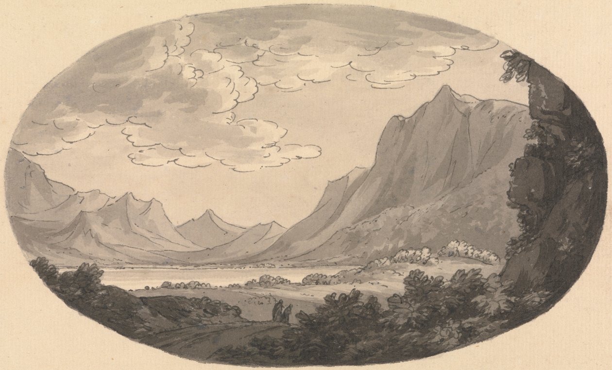 Cumberland Landskab af Unknown artist