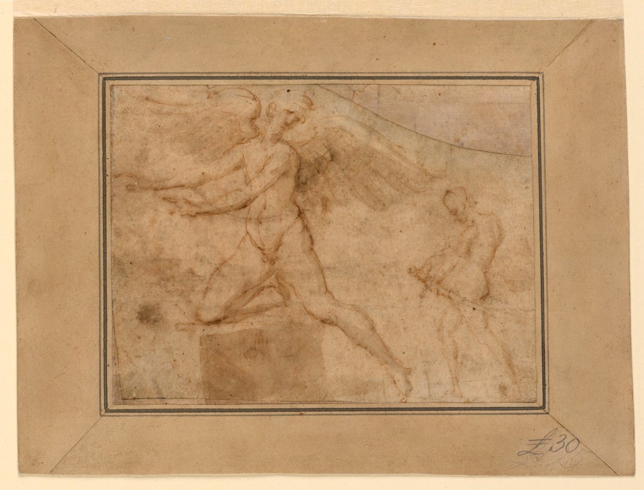 Amor på besøg hos Psyche af Unknown artist