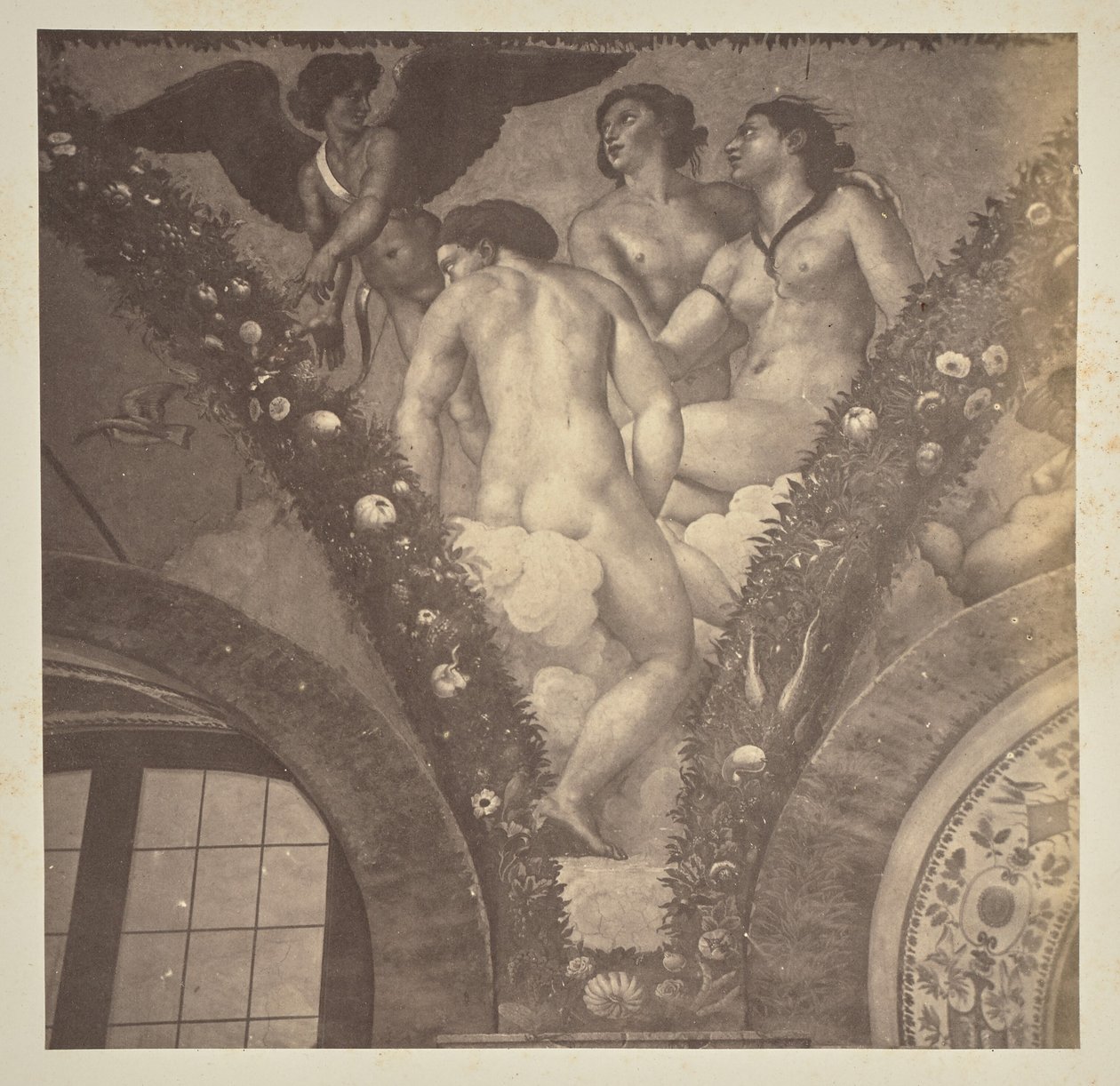 Amor viser Psyke til de tre gratier af Unknown artist