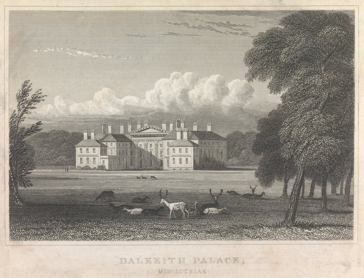 Dalkeith Palace, Midlothian; side 86 (bind 1) af Unknown artist