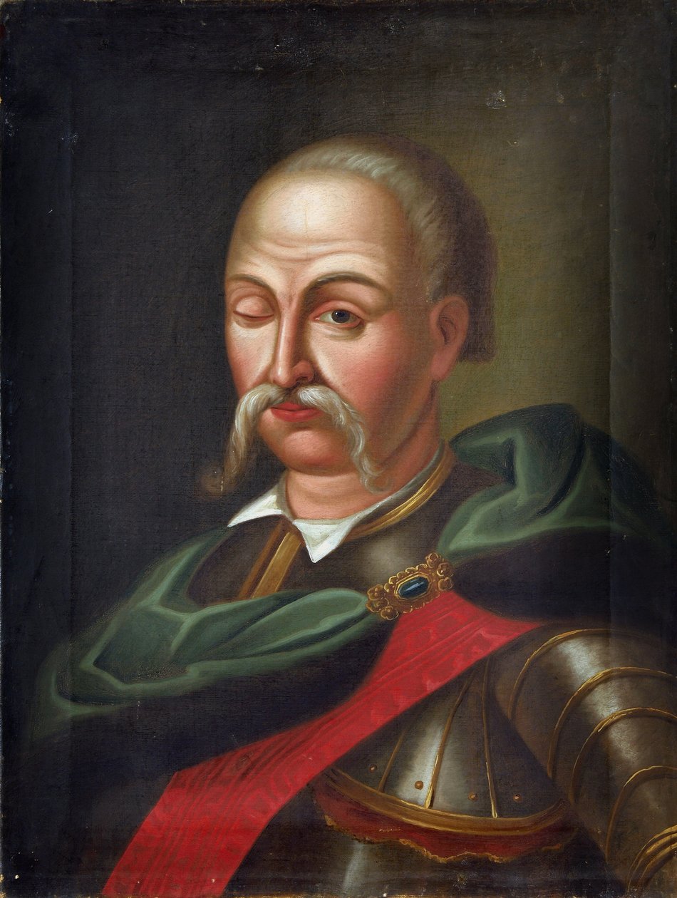 Danny the Apostle - Portræt af Hetman Danny the Apostle (1654-1734), Anonym. Olie på lærred af Unknown artist