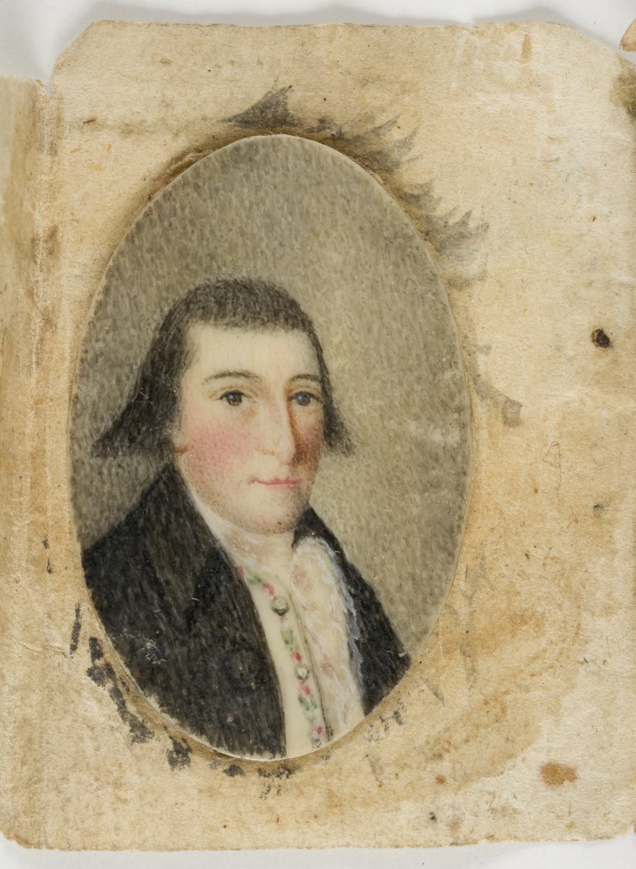 David Leonard Barnes, ca. 1789 (akvarel på elfenben) af Unknown artist