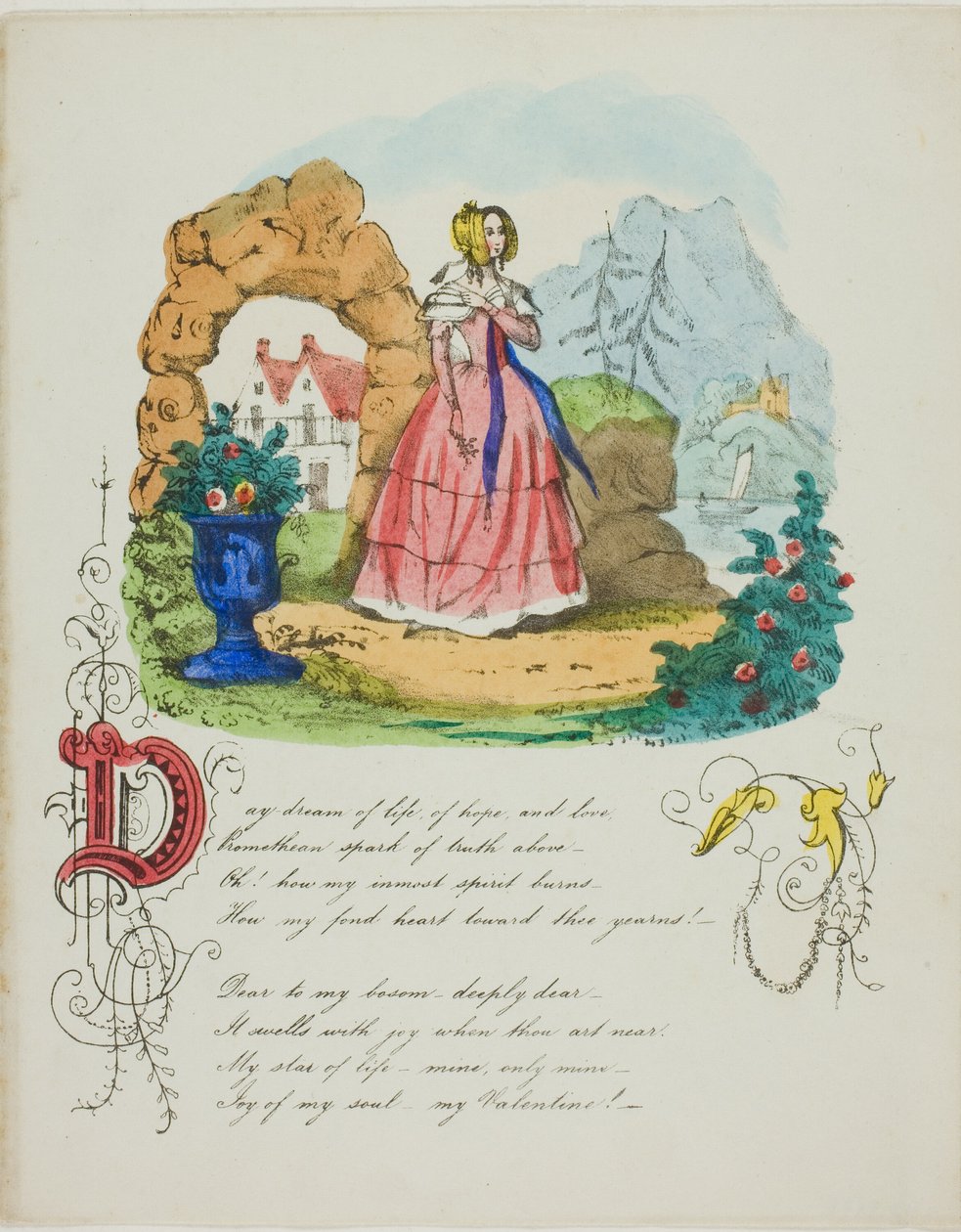 Dagdrøm om liv, håb og kærlighed (valentin) af Unknown artist