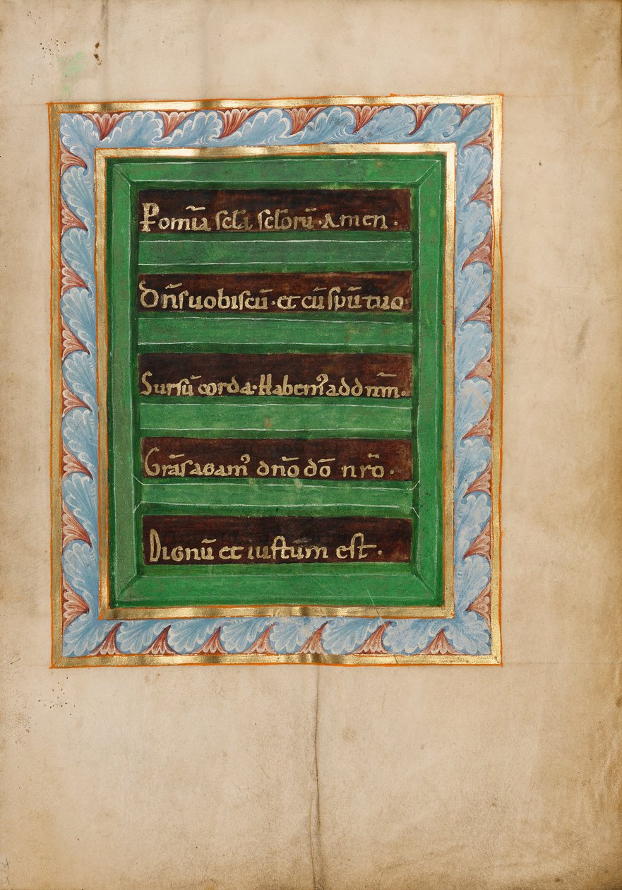 Dekoreret incipit-side af Unknown artist