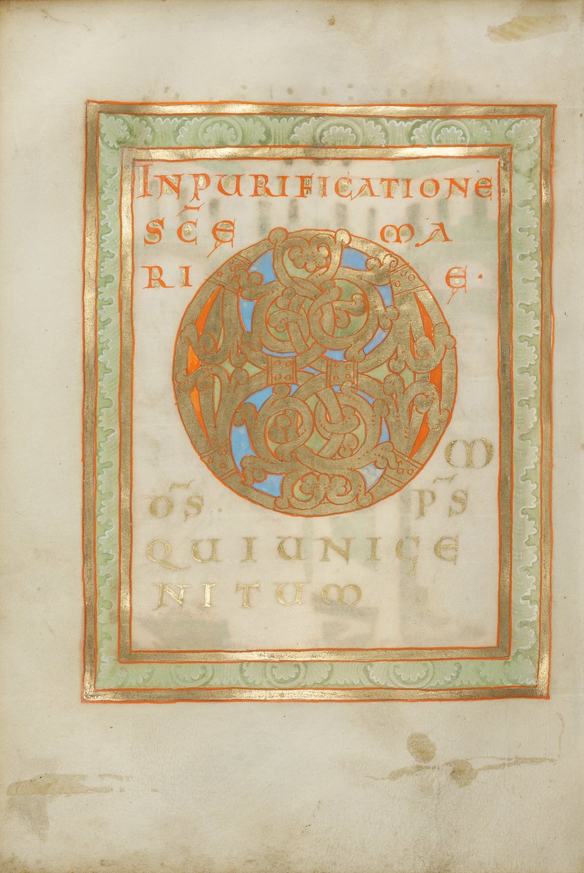 Dekoreret incipit-side af Unknown artist