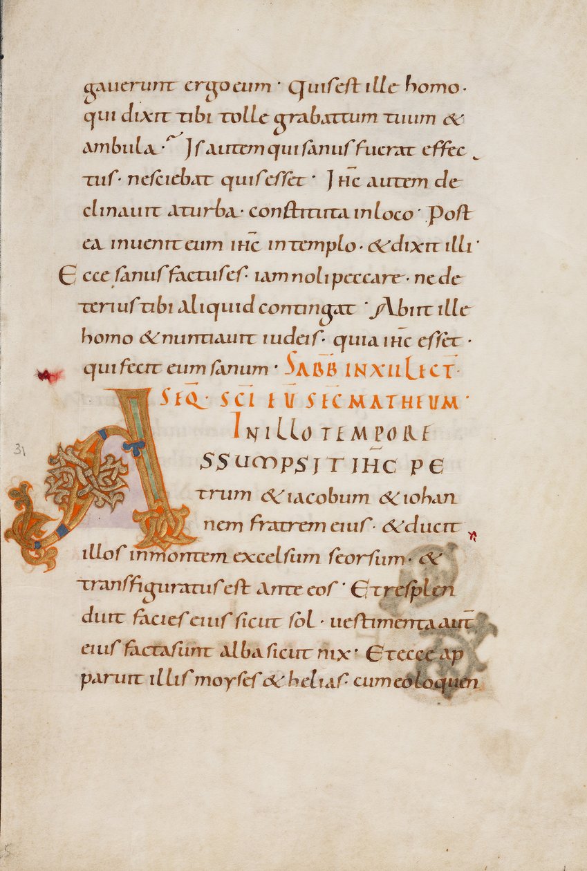 Dekoreret initial A af Unknown artist
