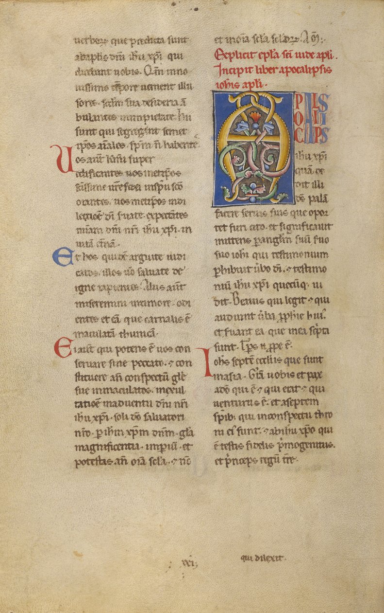 Dekoreret initial A af Unknown artist