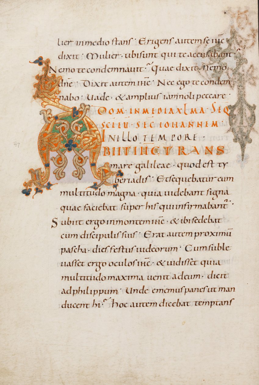 Dekoreret initial A af Unknown artist