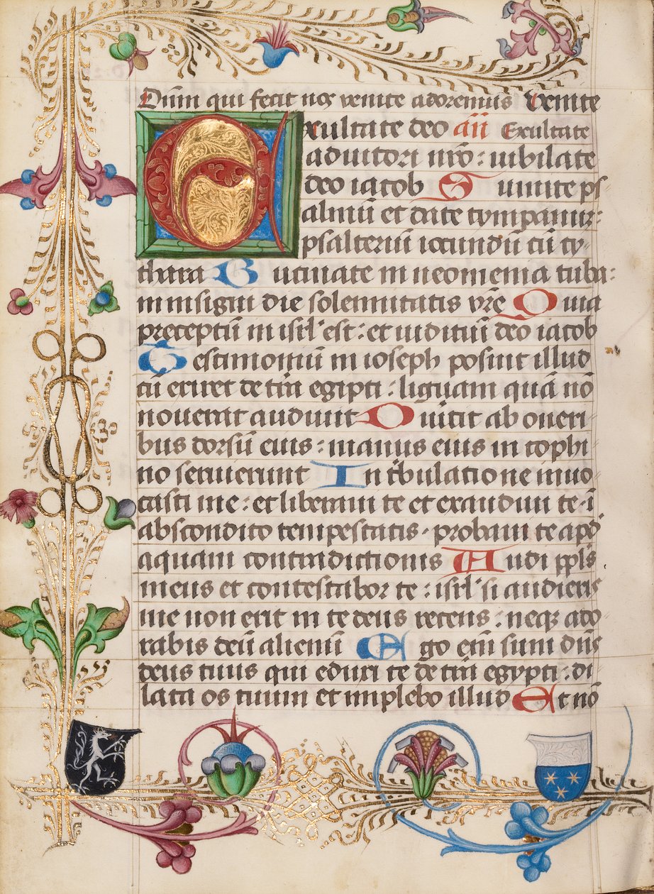 Dekoreret initial E af Unknown artist