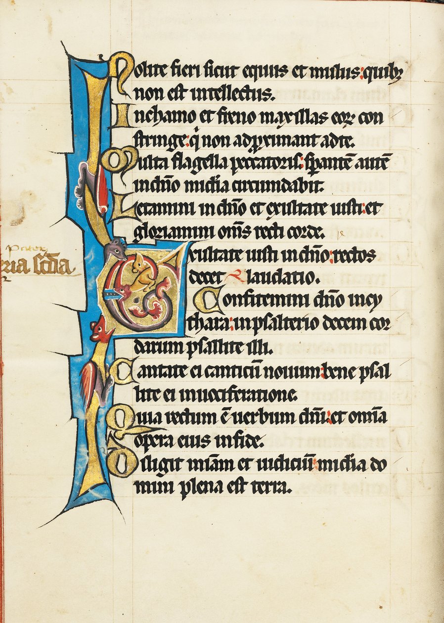 Dekoreret initial E af Unknown artist