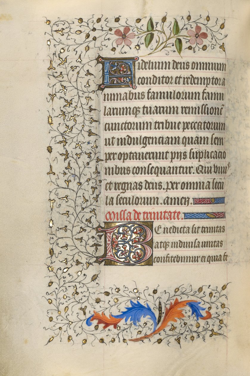 Dekoreret initial F; Dekoreret initial B af Unknown artist