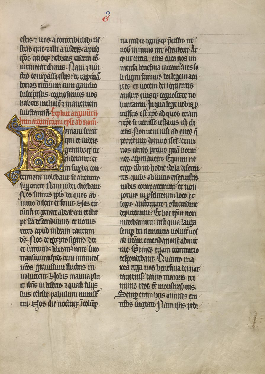 Dekoreret initial R af Unknown artist