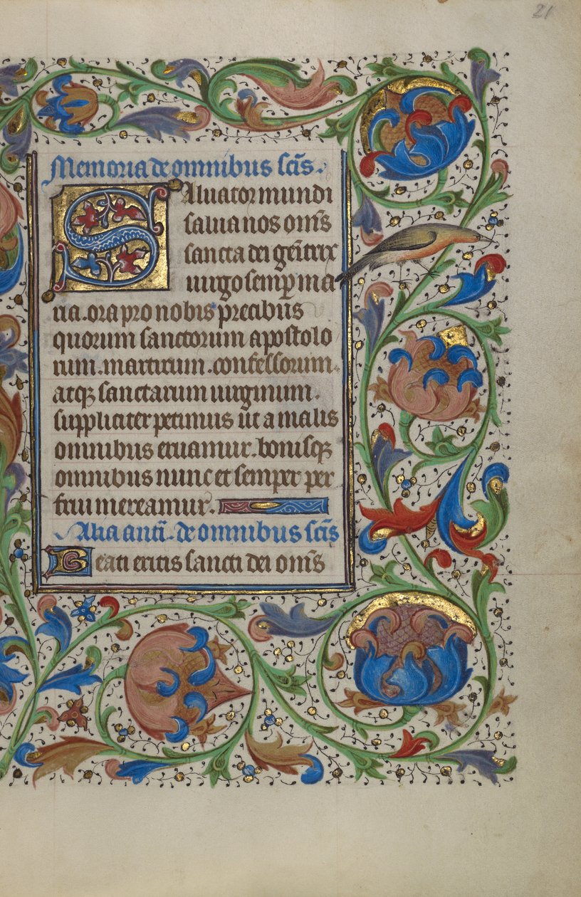 Dekoreret initial S af Unknown artist