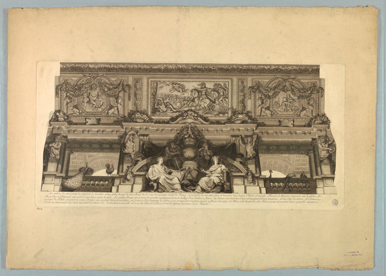 Dekorationer af Lebrun og Mignard i Versailles-slottet af Unknown artist
