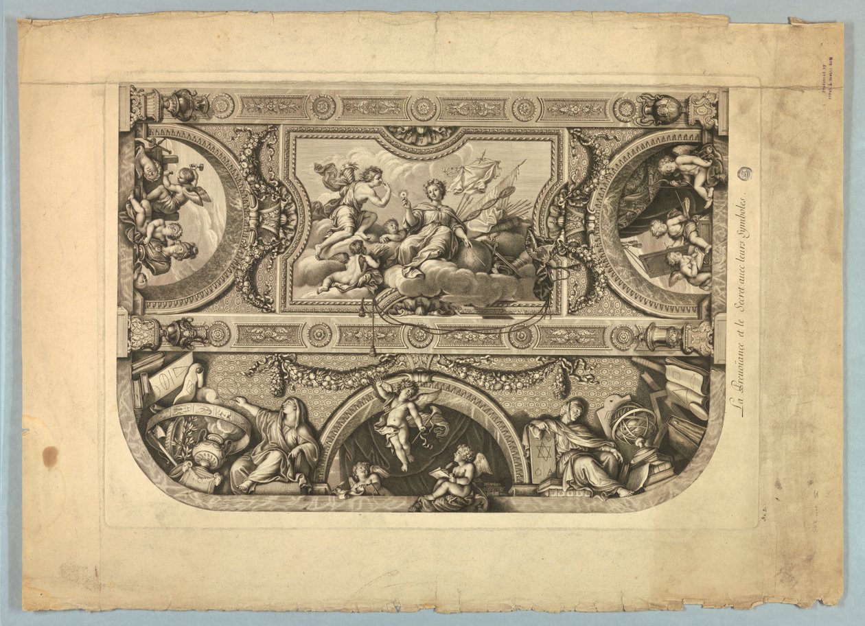 Dekorationer af Lebrun og Mignard i Versailles-slottet af Unknown artist