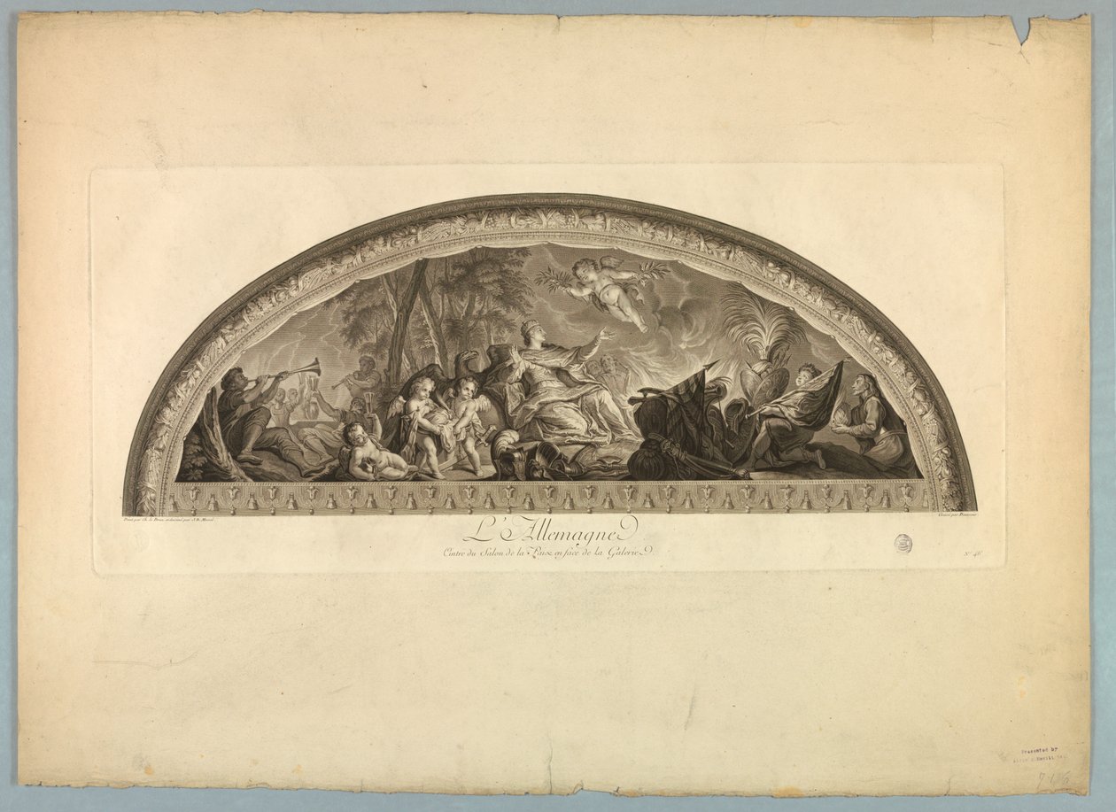 Dekorationer af Lebrun og Mignard i Versailles-slottet af Unknown artist