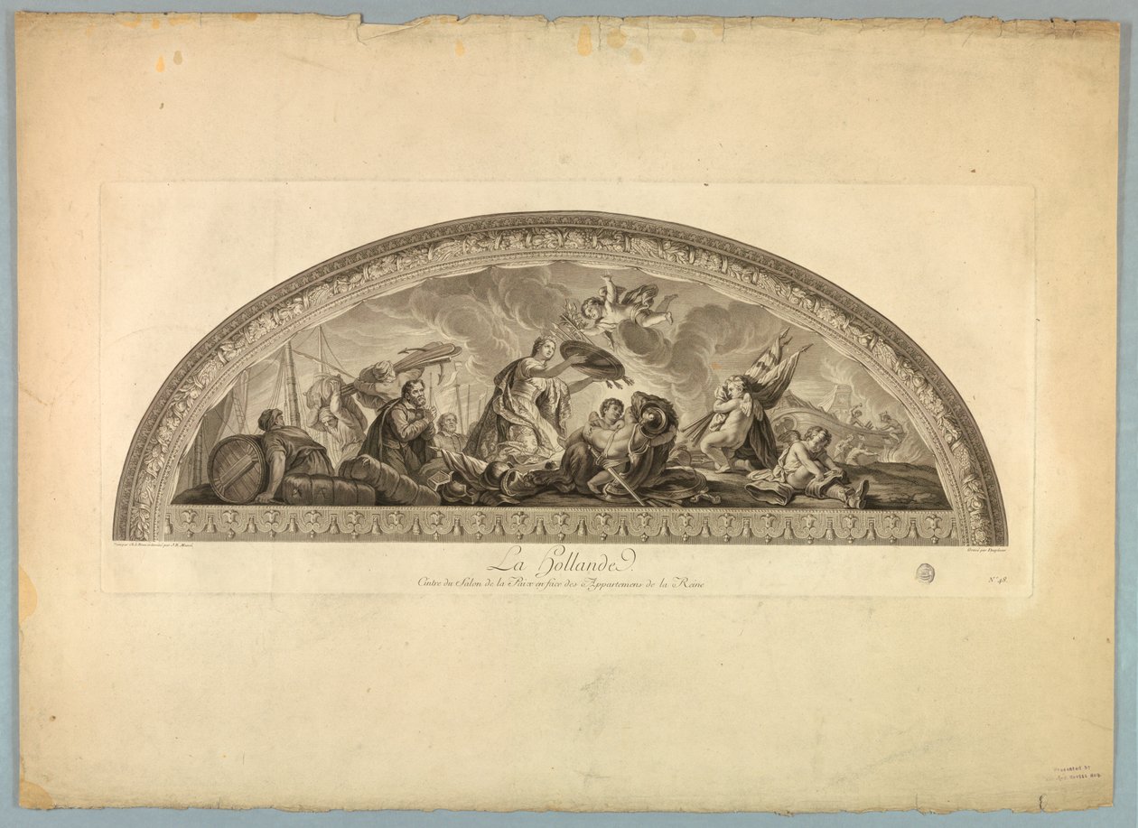 Dekorationer af Lebrun og Mignard i Versailles-slottet af Unknown artist
