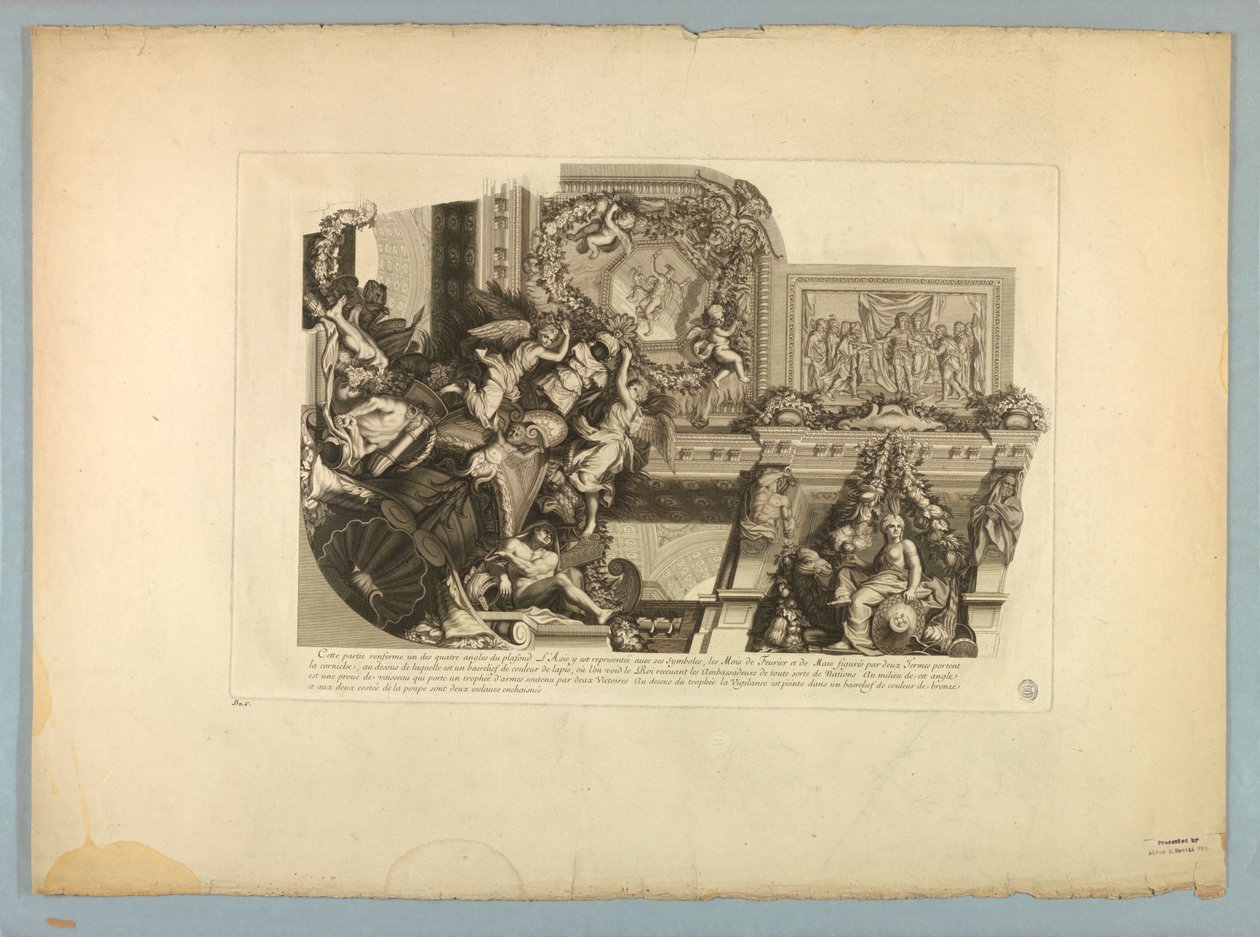 Dekorationer af Lebrun og Mignard i Versailles-slottet af Unknown artist