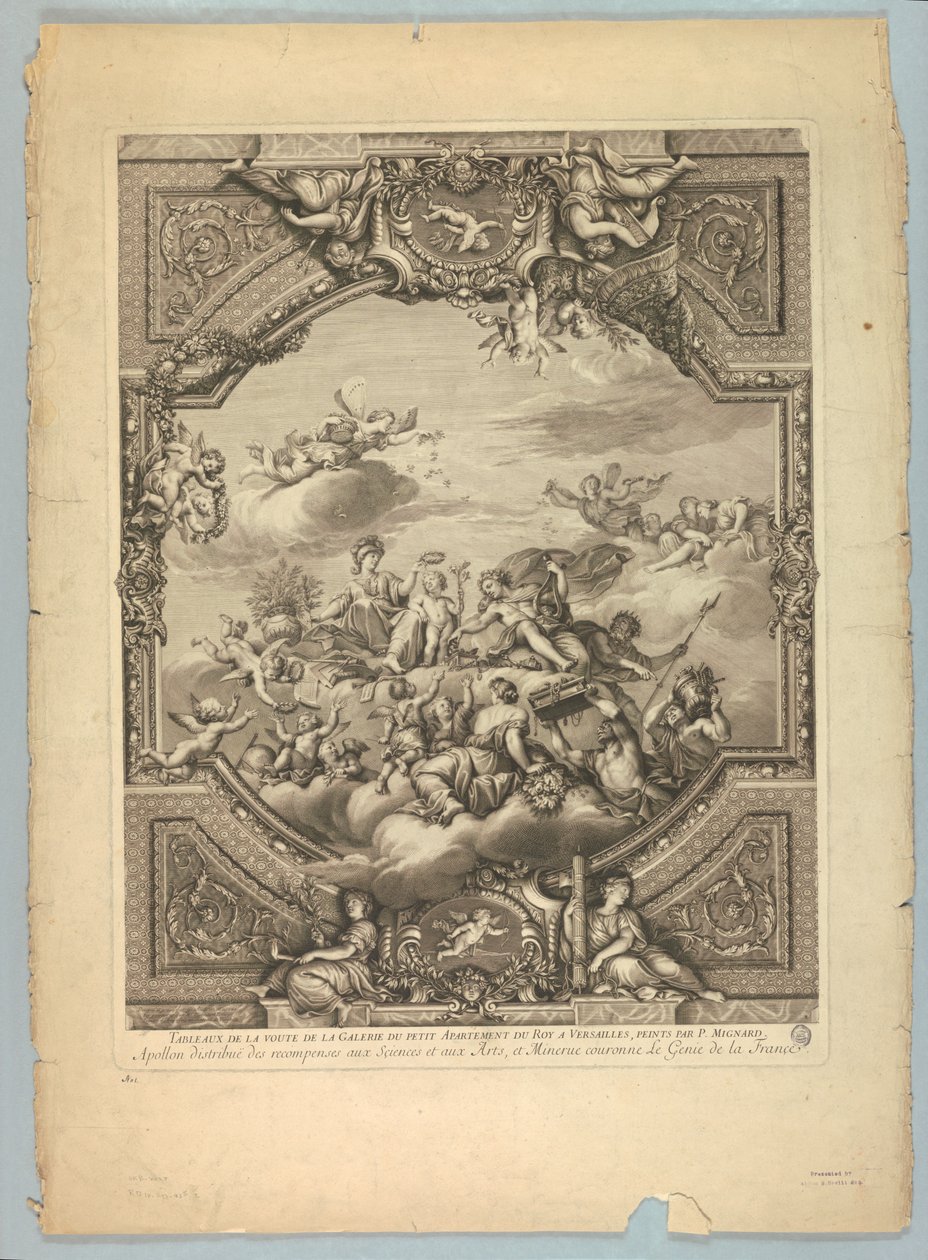 Dekorationer af Lebrun og Mignard i Versailles-slottet af Unknown artist