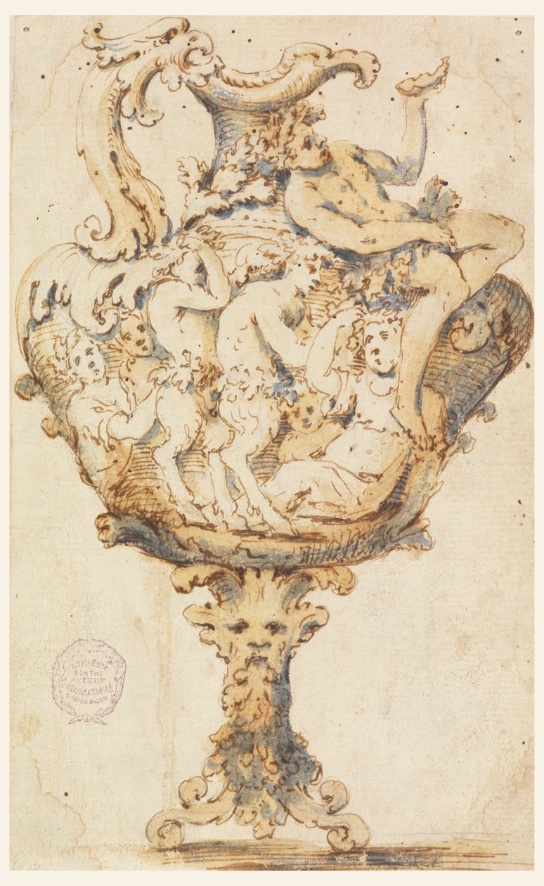 Design til Majolica Pitcher af Unknown artist