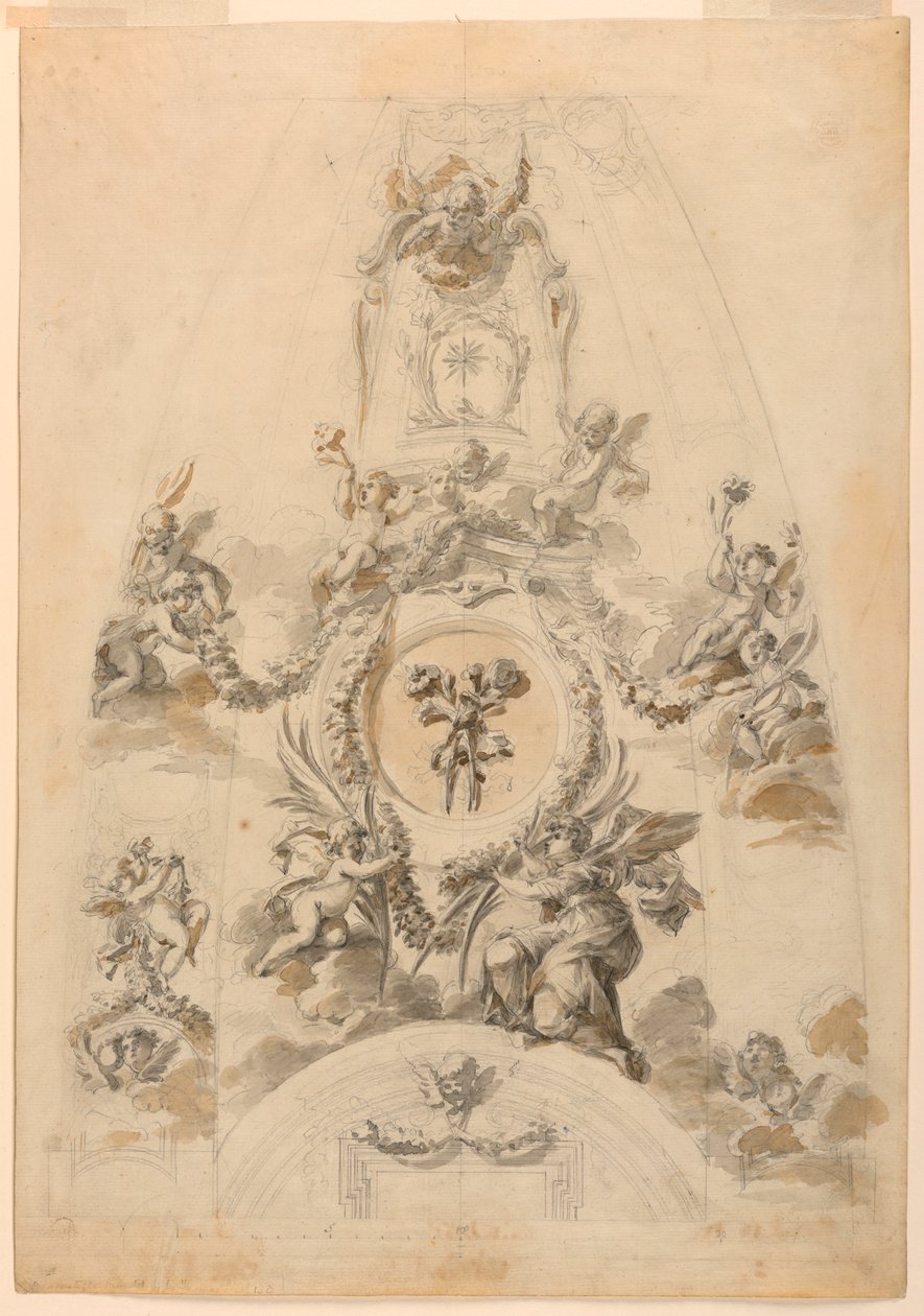 Design til Painted Cupola af Unknown artist