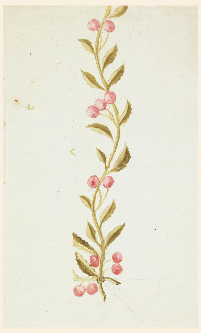 Design til vævede eller broderede kanter af Unknown artist