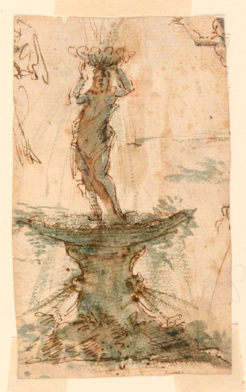 Design til et springvand af Unknown artist