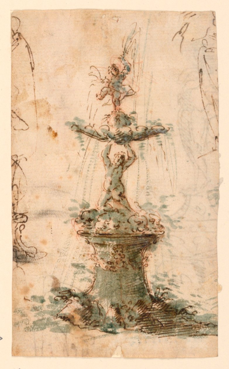 Design til et springvand af Unknown artist