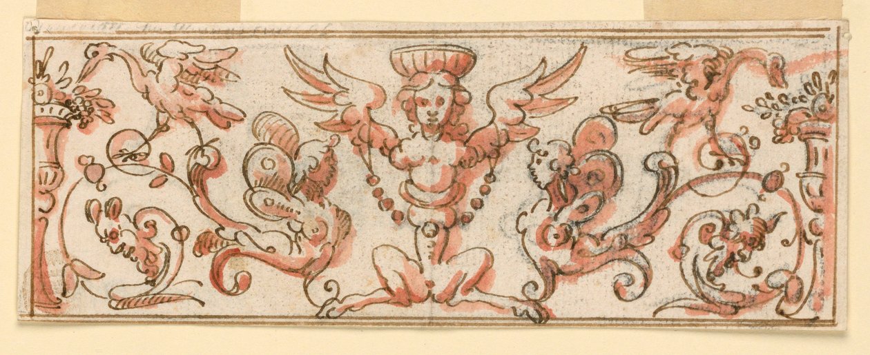 Design til en frise af Unknown artist