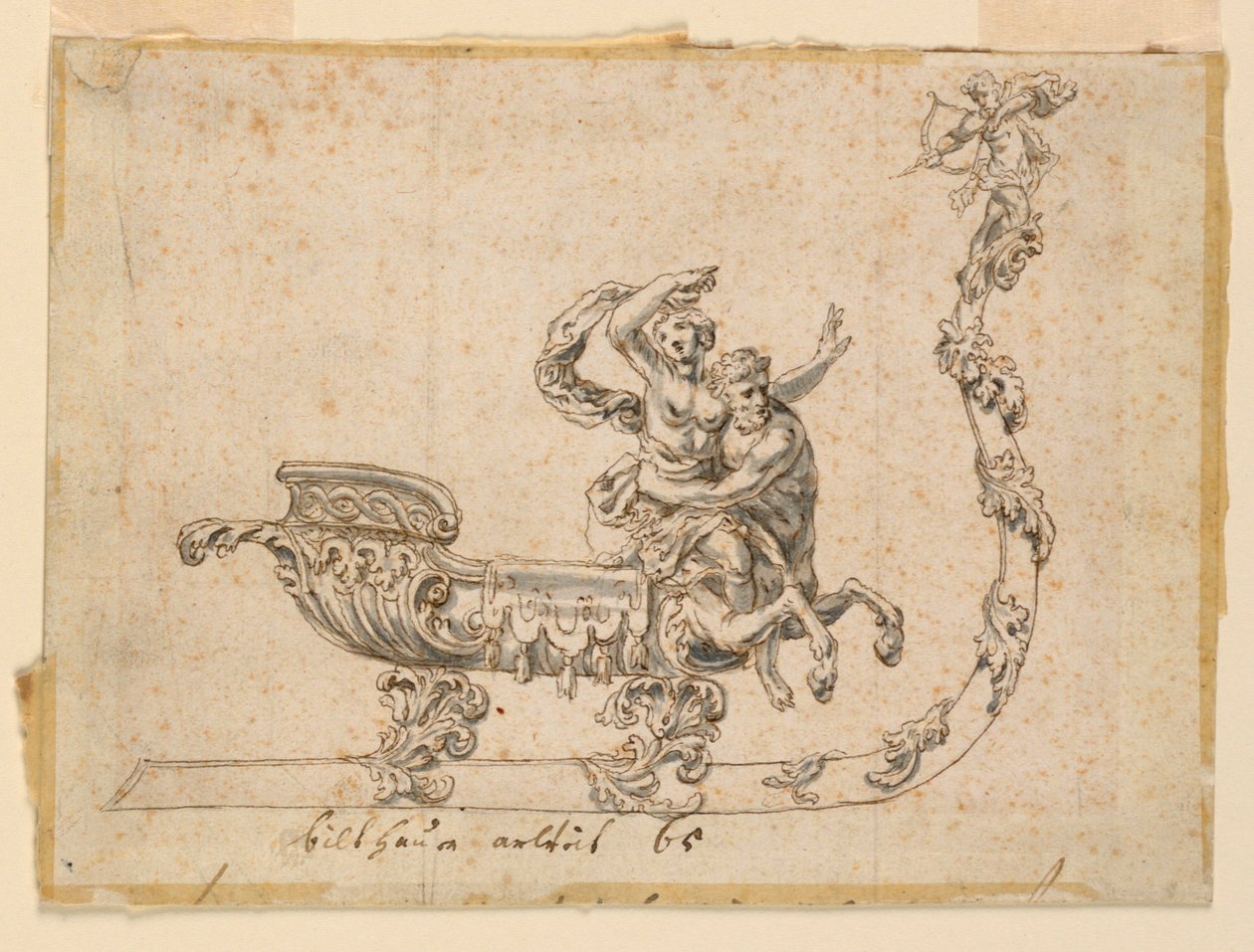 Design til en saltkælder i form af en slæde af Unknown artist