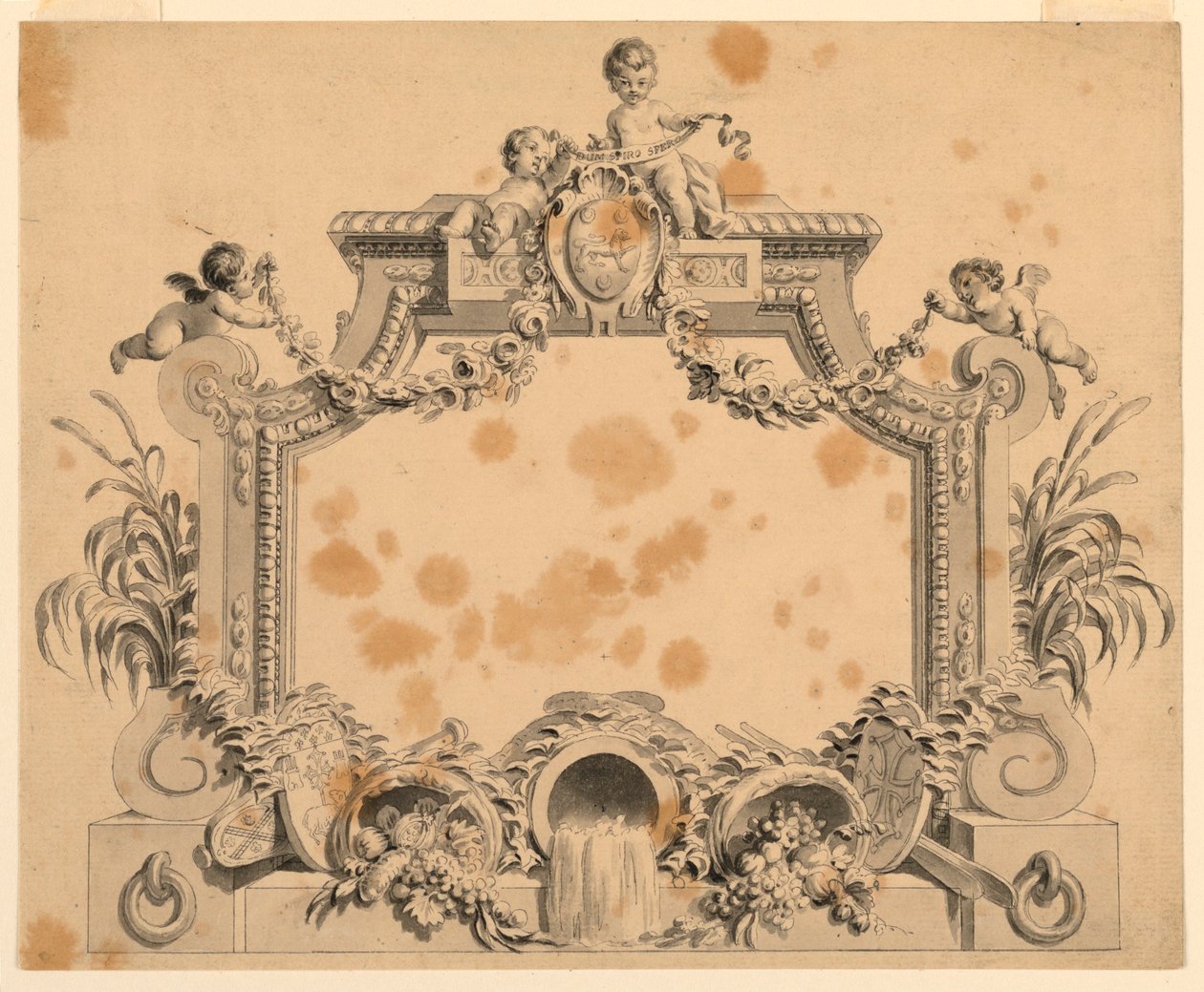 Design til en titelside af Unknown artist