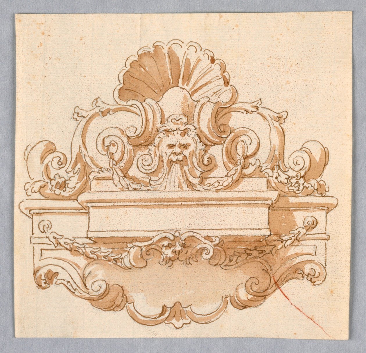 Design til en vægfontæne af Unknown artist